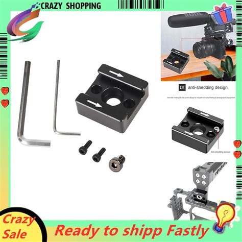 Hot Shoe Mount Adapter Dslr Cage Rig Flash Led Light