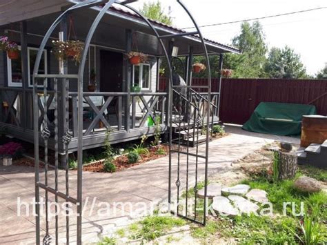 Кованая декоративная садовая арка купить в Москве по цене 6900 ₽ - ООО ...