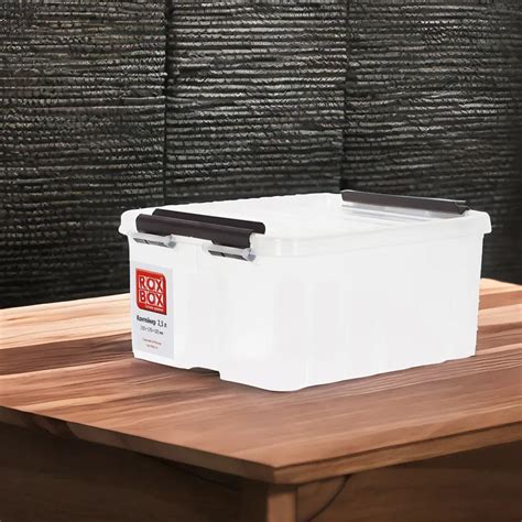 Контейнер Rox Box 21x17x9.5 см 2.5 л пластик с крышкой цвет прозрачный ...