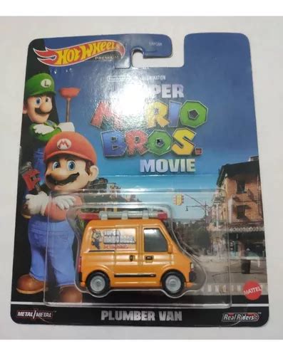 Plumber Van Mario Bros De Hot Wheels Premium Llantas De Goma Cuotas Sin Inter S