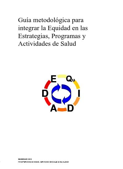 E D Guía Metodológica Para Integrar La Equidad En Las Estrategias