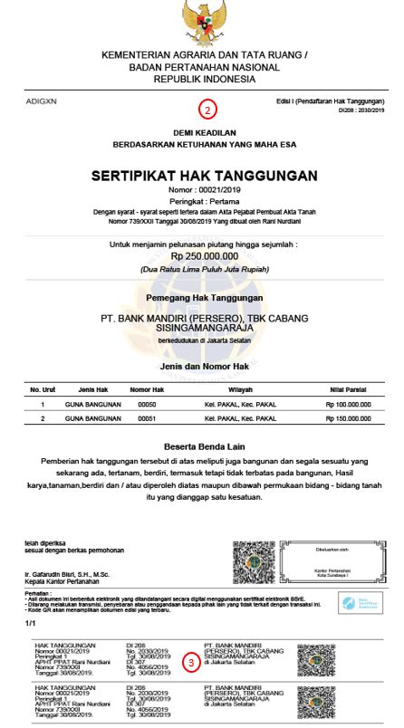 Contoh Sertifikat Hak Tanggungan 50 Koleksi Gambar