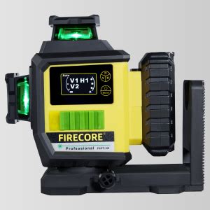 Firecore 3 x 360° Laser Level with Lithium Ion Battery, Green Self ...