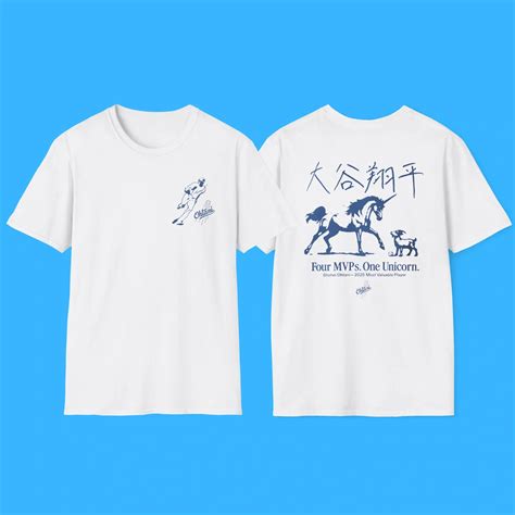 Shohei Ohtani Four Mvps One Unicorn Shirt - Ohtani MVP 2025 Tee - FunnyT