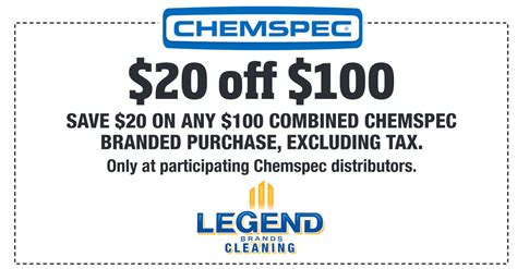 Chemspec $20 OFF of $100 - June 1-30 2019 - Michigan Maintenance Supply ...