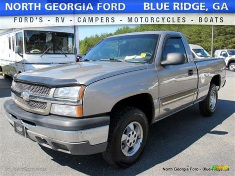 2003 Light Pewter Metallic Chevrolet Silverado 1500 Ls Regular Cab 4x4 116138344