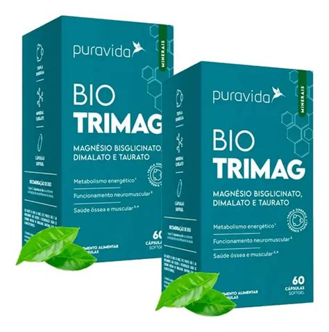 Bio Trimag Puravida Tripla Sinergia Kit X Caps Cada Sabor Sem