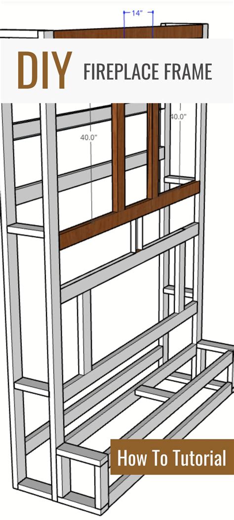 Diy Faux Fireplace Frame
