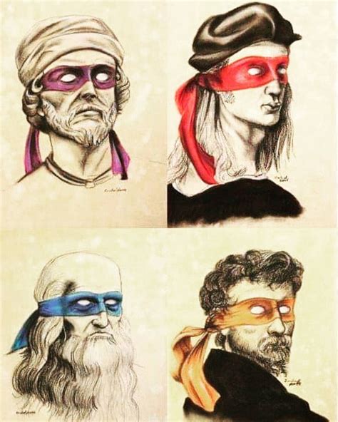 Leonardo Donatello Michelangelo Raphael Renaissance Artists