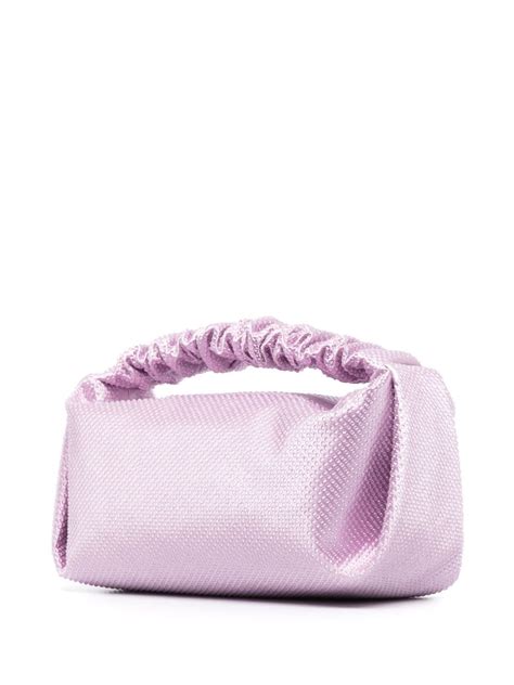 Alexander Wang Scrunchie Crystal Embellished Mini Bag Purple