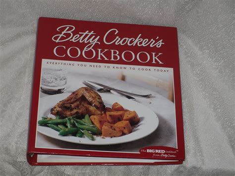 Betty Crockers Cookbook Big Red 5 Ring Binder Vintage Classic Etsy