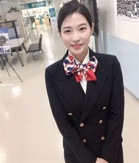 south korea korean air cabin crew  uniform