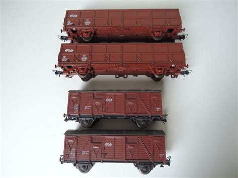 Roco H0 Freight Carriage 4 Boxcars NS Catawiki