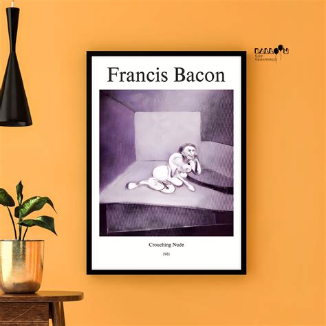 Francis Bacon Crouching Nude Francis Bacon Poster Wall Art Home Wall Art Exhibition