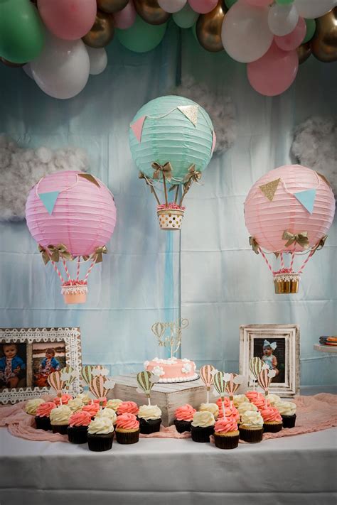 Hot Air Balloon Themed First Birthday