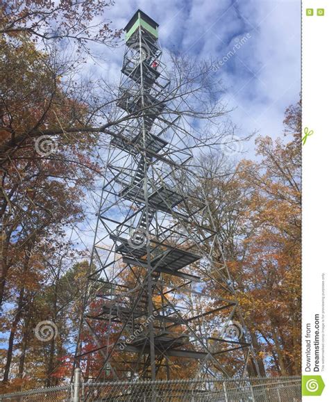 Fire Lookout Tower Stock Photo Image Of Tower Itasca 78486004