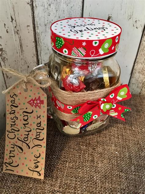 Christmas Sweet Filled Jars Jubbly Jars Handmade And Personalised