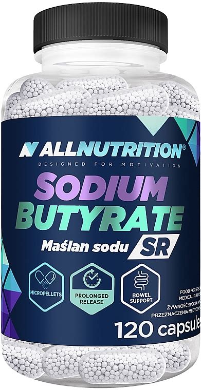 Allnutrition Sodium Butyrate SR - Natrijev butirat, u kapsulama s ...