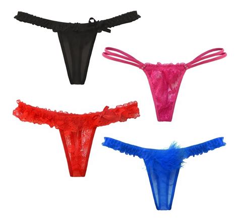 Kit Calcinhas Transparente Fio Lingerie Er Ticas Sexuais Mercado Livre