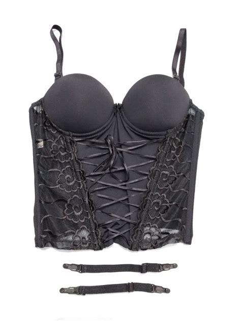 Corset Corselet Corpete Preto Lingerie Feminina Valisere Usado Enjoei