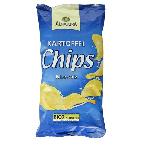 Alnatura Bio Kartoffelchips Meersalz Vegan 6er Pack 6 X 125 G