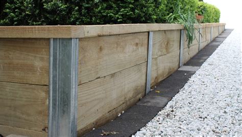 Timber Sleeper Retaining Wall Design Wall Design Ideas
