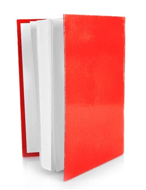 Premium Photo Red Book Isolated On White