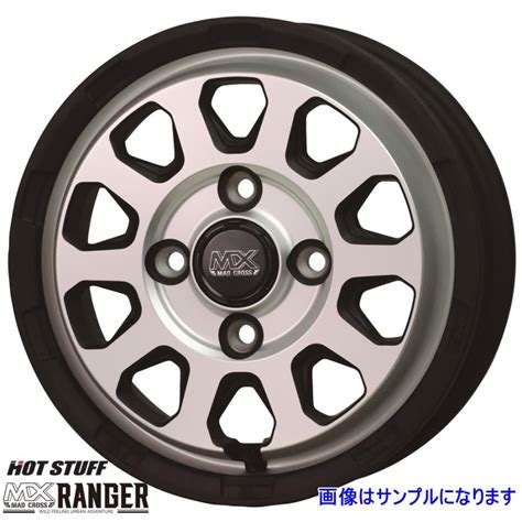HOT STUFF ホットスタッフ マッドクロス レンジャー 12インチ 4 00B 43 4穴 PCD100 MTSI 4本セット 送料無料一部地域除 RNG 14 トータルクリエイト