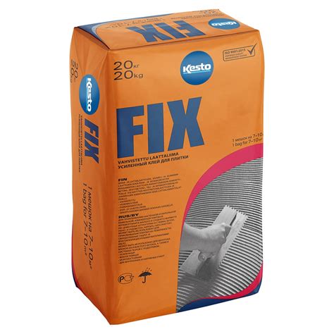 Усиленный клей для плитки Kesto Fix, 25 кг, с1 те 80758 - выгодная цена ...