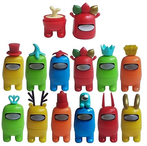 Набор фигурок Амонгус / Среди Нас / Амонг Ас разборные с косточкой 12шт ...