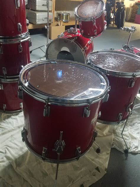 Tico Torress 1984 Bon Jovi Pearl Maple Drumset Authenticated Extras