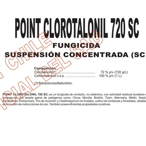 Fungicida POINT Clorotalonil 720 SC Envase 5 L