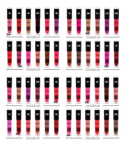 Batom Liquido Matte Ruby Rose Kit Cores Fosco Nude Frete Gr Tis