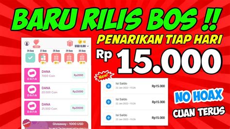 Cuma Hitungan Detik Langsung NARIK Ke DANA Apk Penghasil Saldo DANA