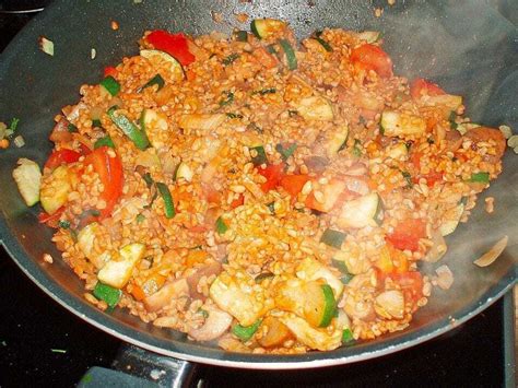Bulgur Gemüse Pfanne | Essen Rezepte