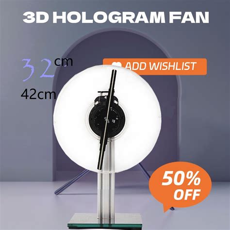 Cm Desktop D Hologram Fan Display Naked Eye D Holographic Advertising Fan Hologram Fan And