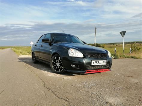 Сплиттер "Барс" — Lada Приора седан, 1,6 л, 2007 года | тюнинг | DRIVE2