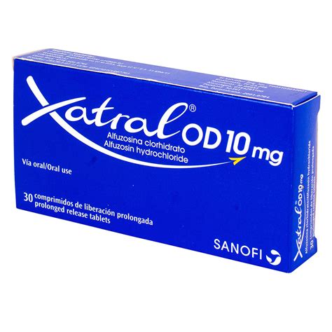 Xatral Od Alfuzosin Hydrochloride 10mg Prolonged Release Tablet 1s