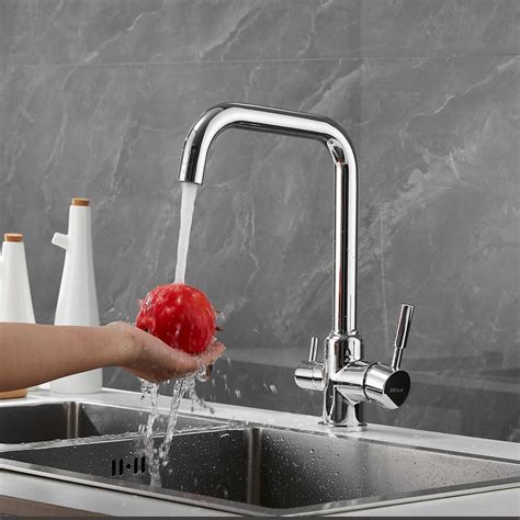 Смеситель для кухни со встроенным фильтром (краном) под питьевую воду ...