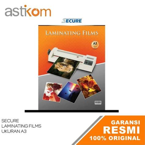 Jual Plastik Laminating Film Secure A3 A4 F4 100 Micron 100pcs Pack