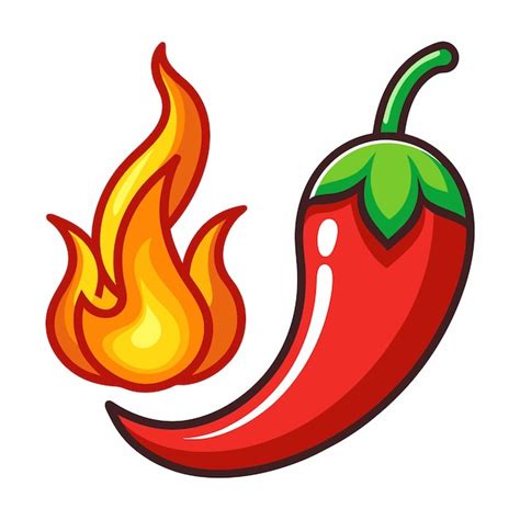 Hot Chili Pepper Vector Illustration Isolated Design Premium AI Generated Vector