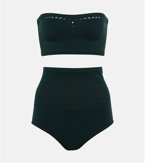 Alaïa Cutout bandeau bikini ALAÏA