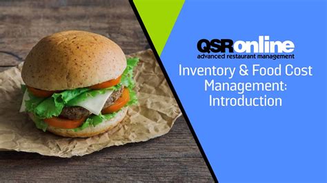 food cost management inventory system qsronline