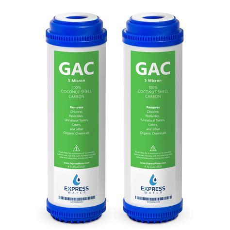 Express Water 2 Pack Granular Activated Carbon Gac Water Filter Replacement 5 Micron 10