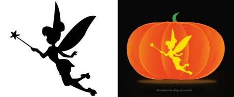 Printable Tinkerbell Pumpkin Carving Patterns Stencils Free | Pumpkin ...