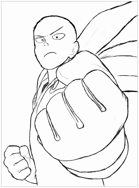 Feliz Saitama Para Colorir Imprimir E Desenhar Colorir Me Pdmrea Porn