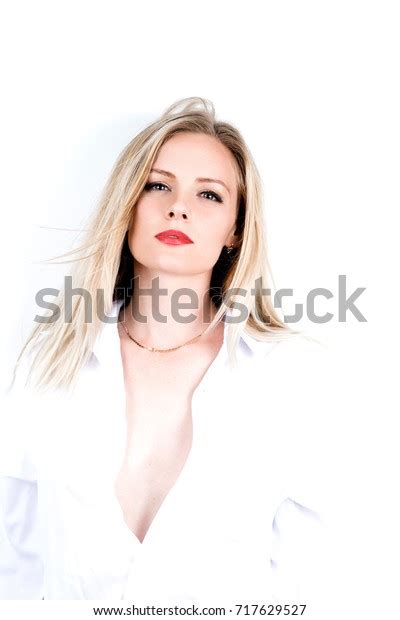 Portrait Sexy Blonde Wet Long Hair Stock Photo 717629527 Shutterstock