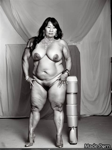 Porn Image Of Nude Woman Bodybuilder High Heels Muscular Photo Studio Bbw Created By AI