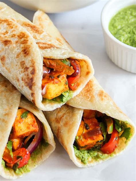 Easy Paneer Frankie Roll Paneer Kathi Rolls