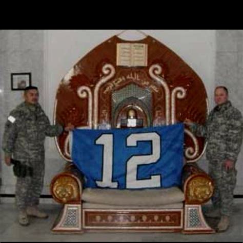 12th Man Flag Across Sadams Old Throne 12th Man Flag Football Is